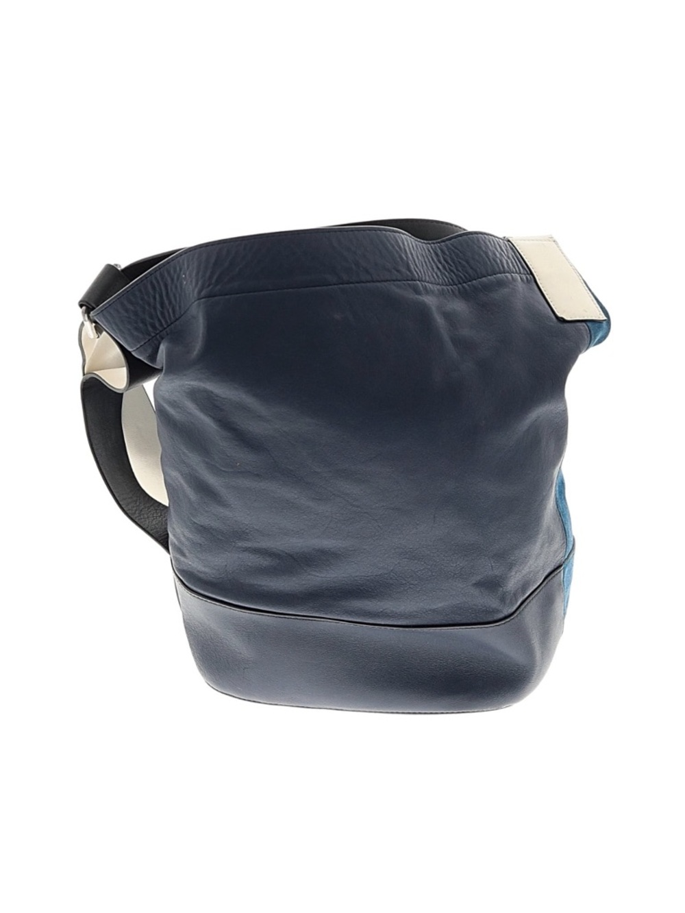 Rag & Bone Nappa Leather/Suede Walker Sling Bucket Bag Bright Blue - Picture 4 of 4